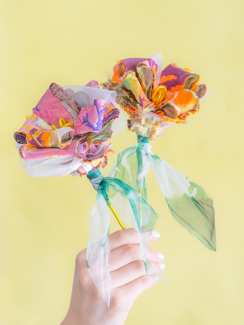 布のはぎれを使った「ファブリックフラワー」ワークショップ