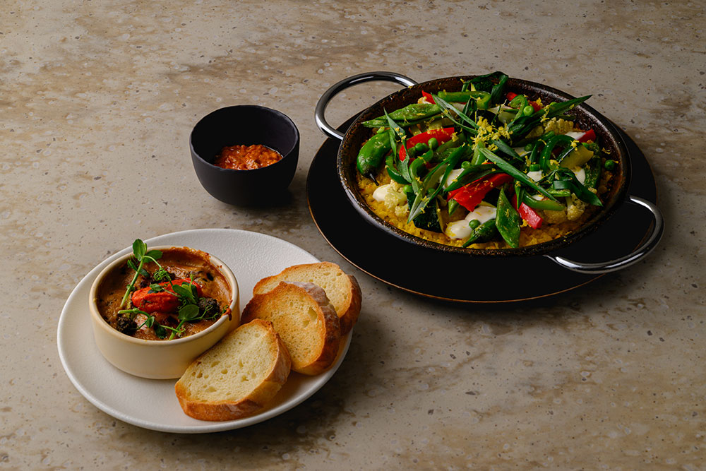 野菜のミルクパエリア トマトクリーム